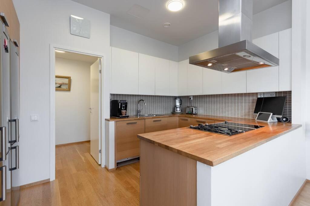 Spacious Home With Four Terrace, Sauna, Sea View 赫尔辛基 外观 照片